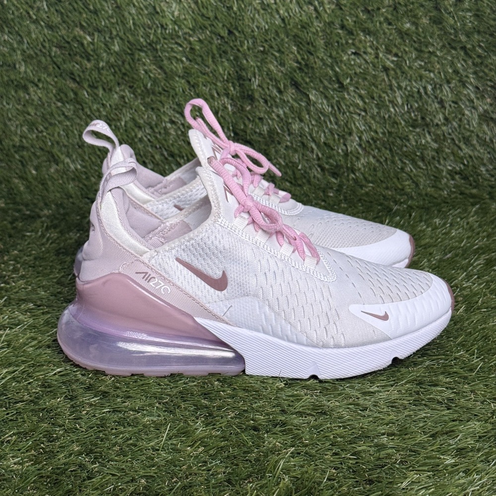 Nike Air Max 270 GS White Pink AH6789-120 Kids Size 8 Sneakers
